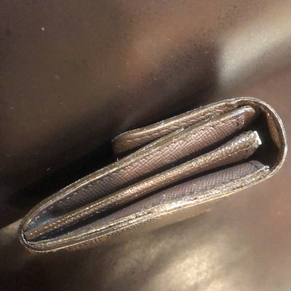 LOUIS VUITTON Damier Ebene Brown Black Full Length Sarah Wallet Organizer AUTH - Picture 10 of 16